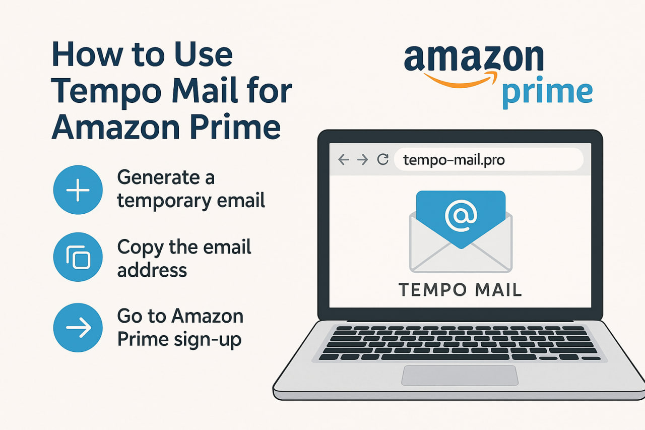 How to use tempo-mail.pro for Amazon Prime